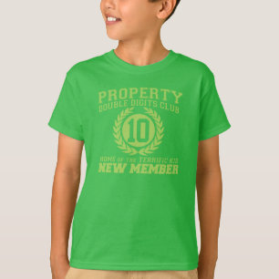 EIGENTUMS-ZWEISTELLIGE ZAHLEN schlagen neues T-Shirt