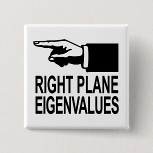 Eigenwerte des rechten Flugzeug Button