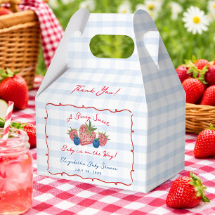 Eigenwillige handgezeichnete Beeren süße Babyparty Geschenkschachtel