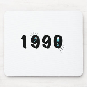 Eigenwilliges Mauspad mit Eye-Grafik von 1990 Kü