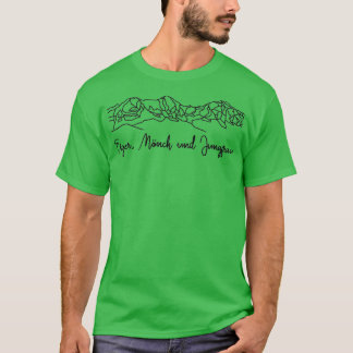 Eiger Mnch Jungfrau Berner Oberland T-Shirt