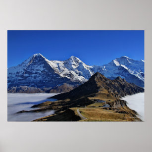 Eiger, Mönch und Jungfrau, Schweiz, Schweiz Poster