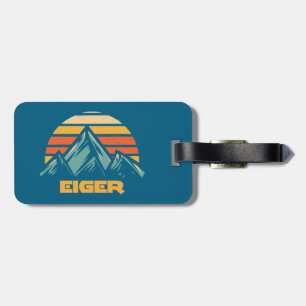 Eiger Schweiz Retro Türkis Gepäckanhänger