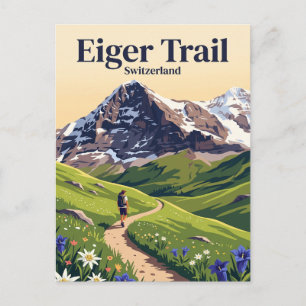 Eiger Trail Schweiz Postkarte