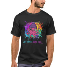Eight Arms, Zero Chill – Cute Pink Octopus 