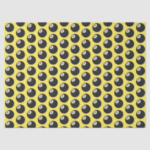 Eight Ball Y2K Snooker 90s Yellow Tissue Paper Seidenpapier