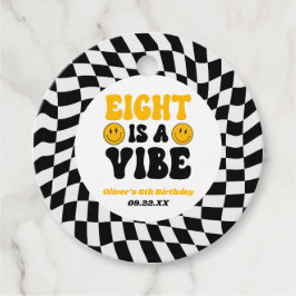 Eight Is A Vibe Retro Eighth 8th Birthday Party Geschenkanhänger