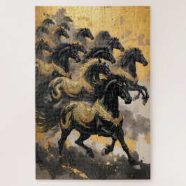 Eight Majestic Horses - Chinese Ink Style
