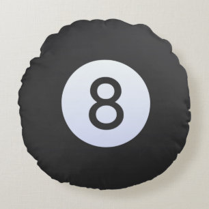 Eightball Rundes Kissen