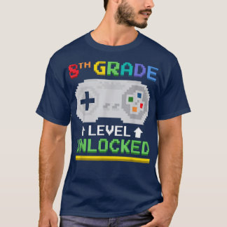 Eighth Grad Level Unlocked Gamer Tees Video Game 