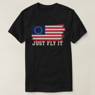 Eile-limbaugh Betsy- Rossflaggen-Shirt gerade T-Shirt