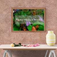 Eile macht Abfalleffizienzplakat