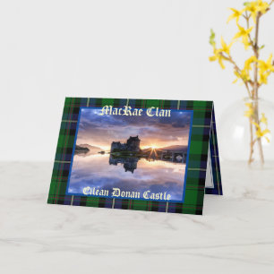 Eilean-Donan-Burg - Grußkarte des MacRae-Clans Karte