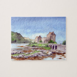 Eilean Donan Burg Wasserfarbene Malereien