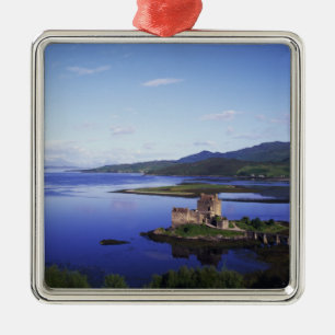 Eilean Donan Castle, Dornie, Highlands, Silbernes Ornament