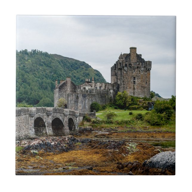 Eilean Donan Castle, Loch Duich - Schottland, UK Fliese (Vorderseite)