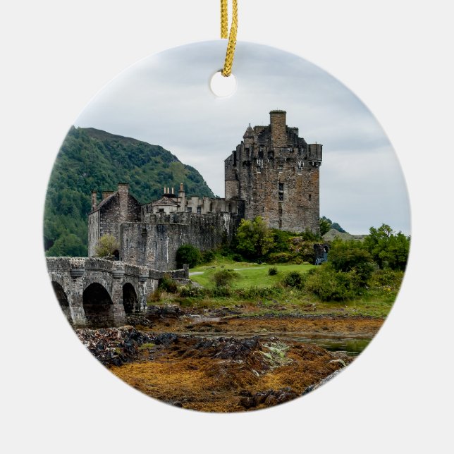 Eilean Donan Castle, Loch Duich - Schottland, UK Keramik Ornament (Vorne)