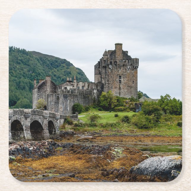 Eilean Donan Castle, Loch Duich - Schottland, UK Rechteckiger Pappuntersetzer (Vorderseite)