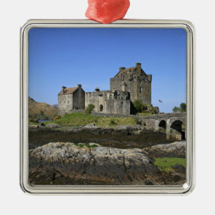 Eilean Donan Castle, Schottland. Das berühmte Eile Silbernes Ornament