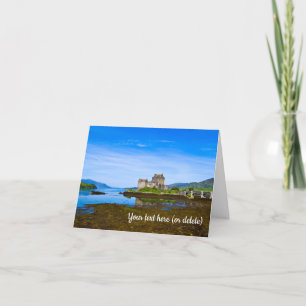 Eilean Donan Castle, Schottland Grußkarte Dankeskarte