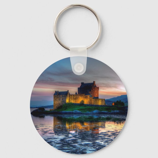 Eilean Donan Castle, Schottland Keyring Schlüsselanhänger (Vorderseite)
