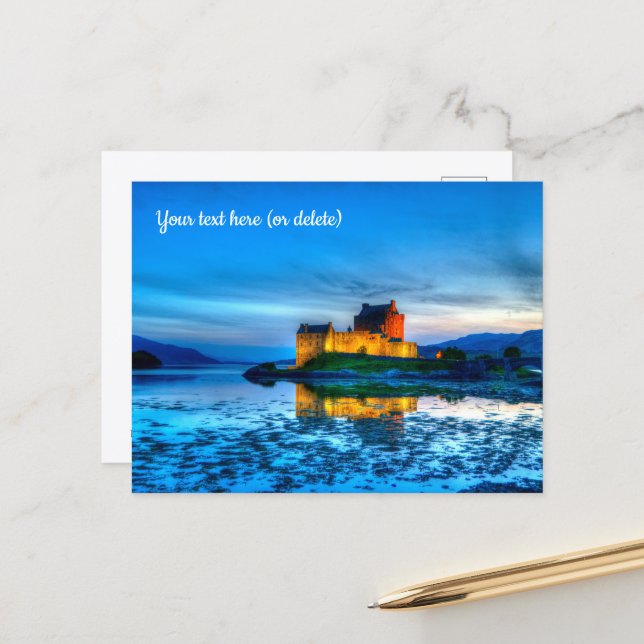 Eilean Donan Castle, Schottland Postcard Postkarte (Vorderseite/Rückseite Beispiel)