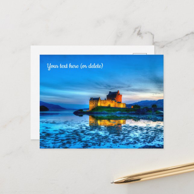 Eilean Donan Castle, Schottland Postcard Postkarte (Vorderseite/Rückseite Beispiel)