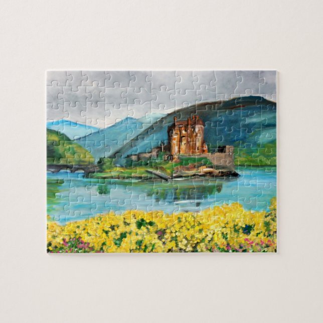 Eilean Donan Schloss-Puzzlespiel (Horizontal)