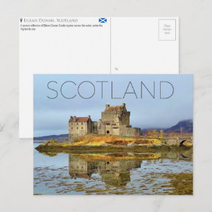 Eilean Donan, Schottland Reise-Postkarte Postkarte