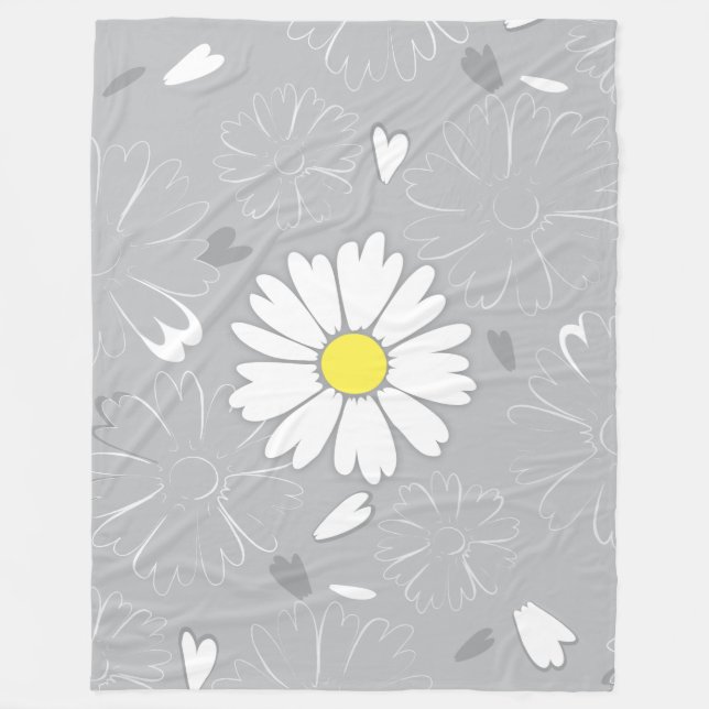 Eilins Daisy-Blume Fleecedecke (Vorderseite)