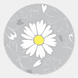 Eilins Daisy-Blume Runder Aufkleber