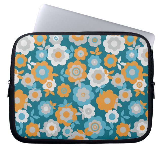 Eilins Frühlingsblumen Laptopschutzhülle (Vorderseite)