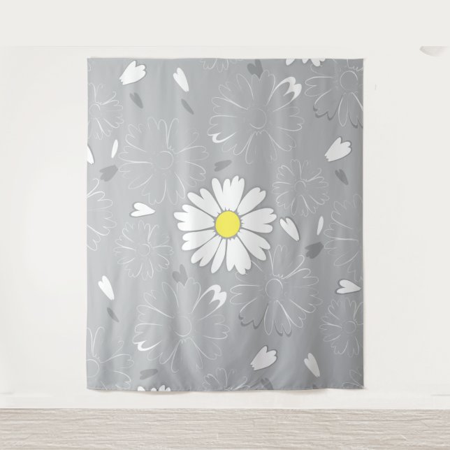 Eilins Gänseblümchen Wandteppich (Vorderseite)
