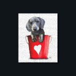 Eimer der Liebe Dackel Welpe Leinwanddruck<br><div class="desc">Inspiration und Urlaub</div>