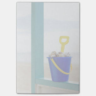 Eimer gefüllt mit Seashells Post-it Klebezettel