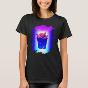 Eimer mit frittiertem Hühnchen Lustiger Hühnchenfl T-Shirt