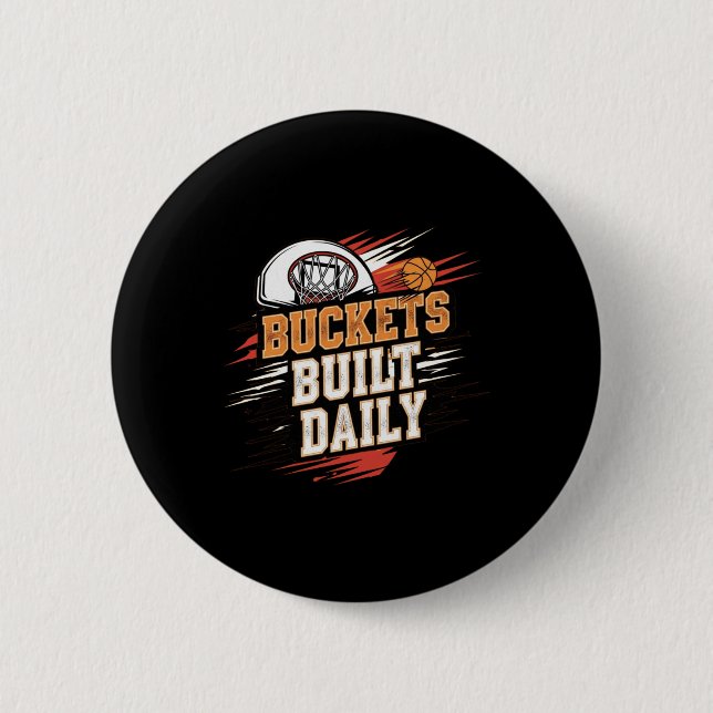 Eimer Täglich Basketball Motivation Design L Button (Vorderseite)