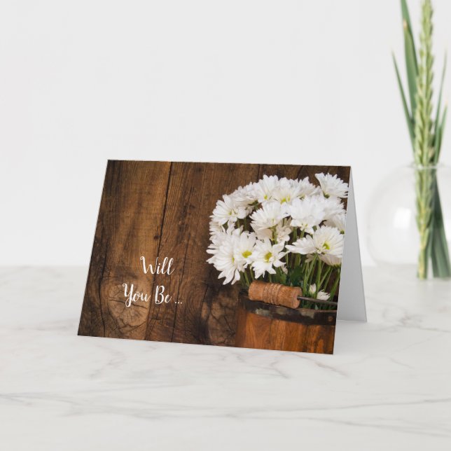 Eimer und weiße Milch werden Sie meine Bridesmaid  Einladung (Vorderseite)