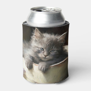 Eimer voll von Joy Sweet Gray Kitten Dosenkühler