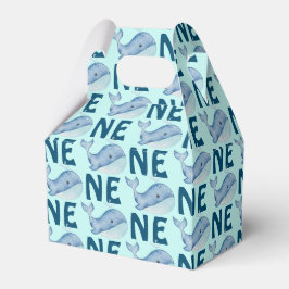 Ein 1. Geburtstag Wasserfarbenwhalmuster Geschenkschachtel