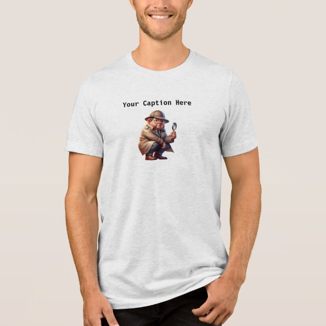 Ein 3D-Amateur-Detektiv, der nach Kursen sucht Tri-Blend Shirt (Vorderseite)