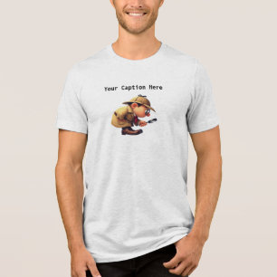 Ein 3D-Amateur-Detektiv, der nach Kursen sucht Tri-Blend Shirt