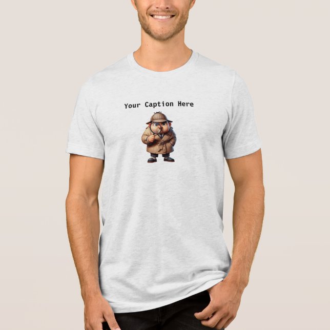 Ein 3D-Amateur-Detektiv, der nach Kursen sucht Tri-Blend Shirt (Vorderseite)