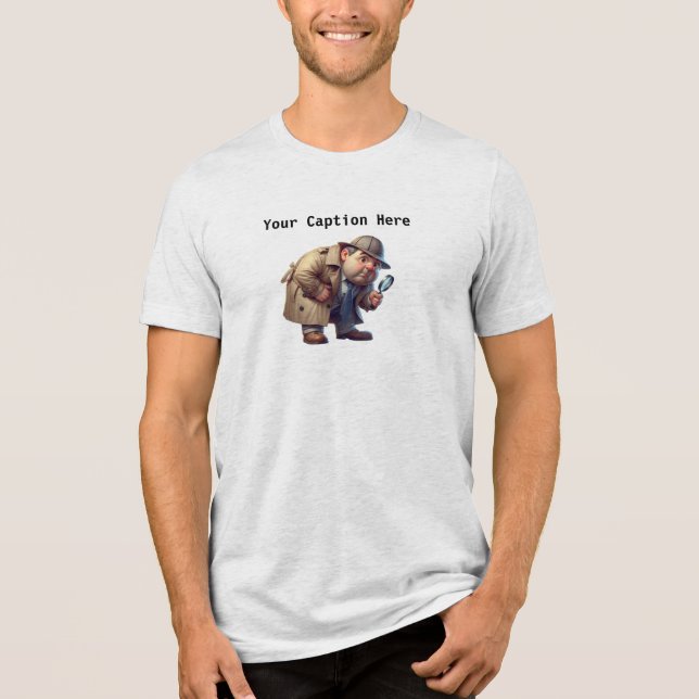 Ein 3D-Amateur-Detektiv, der nach Kursen sucht Tri-Blend Shirt (Vorderseite)