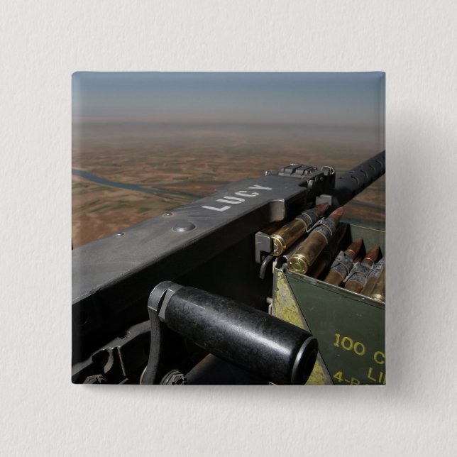 Ein 50-Kaliber-Maschinengewehr Button (Vorderseite)