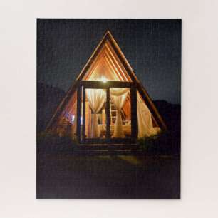 EIN A-Rahmen-Ferienhaus NACHT