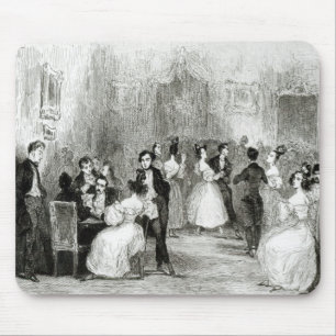 Ein Abend am Haus von Charles Nodier 1831 Mousepad