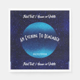 Ein Abend, an den Sie sich erinnern Serviette