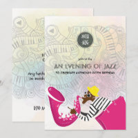 Ein Abend von Jazz jeder Party Einladung