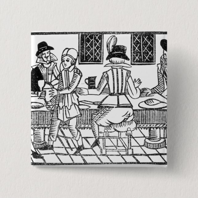 Ein Abendessen-Party, ein 'Buch von Roxburghe Button (Vorderseite)